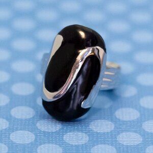 Size 6, Vintage Art Deco Abstract Stone Rock Ring - M35